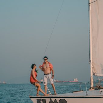 Sailing at Gateway of India, Mumbai (J24 Class Sailboat)