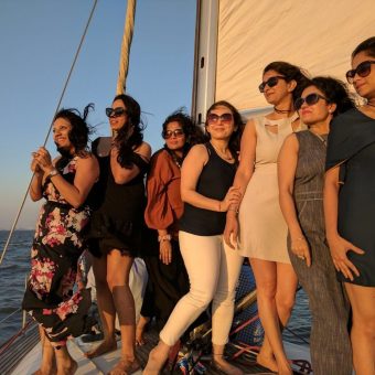 Jeanneau 45 yacht on charter at Gateway of India, Mumbai.