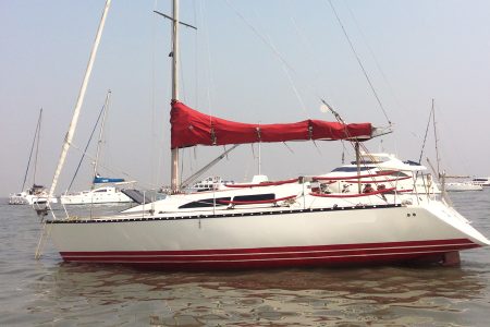 Yacht Sailing in Mumbai at Gateway of India. X 372 Sport Yacht.