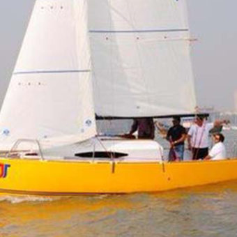 Sailing at Gateway of India, Mumbai, JJ 22 Sailboat