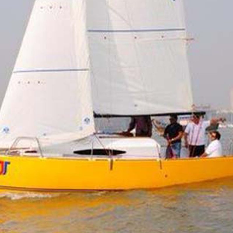 Sailing at Gateway of India, Mumbai, JJ 22 Sailboat